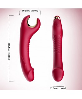 ARMONY - VIBRATORE E ROTATORE PRINCE DILDO ROSSO