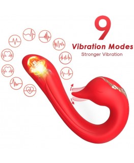 ARMONY - VIBRATORE DELFIN MULTIPOSIZIONE ED EFFETTO CALORE ROSSO