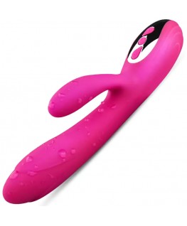 ARMONY - VIBRATORE E STIMOLATORE FLESSIBILE CON EFFETTO CALORE FUCSIA