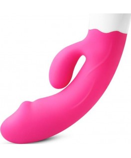 ARMONY - VIBRATORE HAPPY E STIMOLATORE FUCSIA RICARICABILE