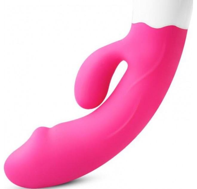 ARMONY - VIBRATORE HAPPY E STIMOLATORE FUCSIA RICARICABILE