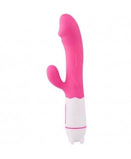 ARMONY - VIBRATORE HAPPY E STIMOLATORE FUCSIA RICARICABILE