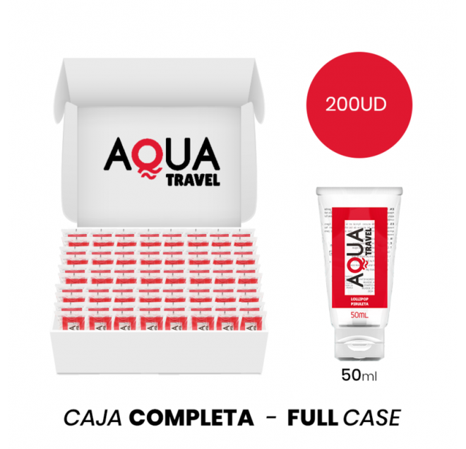 MOQ 200 - AQUA TRAVEL LUBRIFICANTE A BASE ACQUOSA AL GUSTO DI LECCA-LECCA - 50 ML