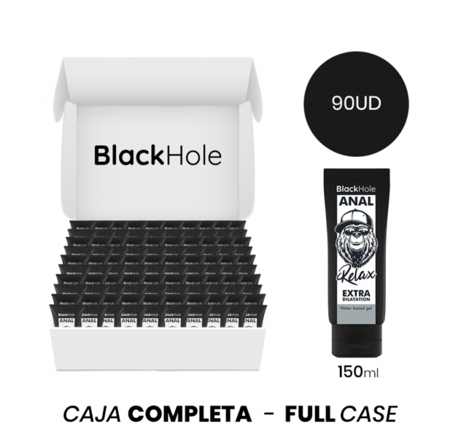 MOQ 90 - BLACK HOLE GEL A BASE D'ACQUA EXTRA DILATAZIONE 150 ML
