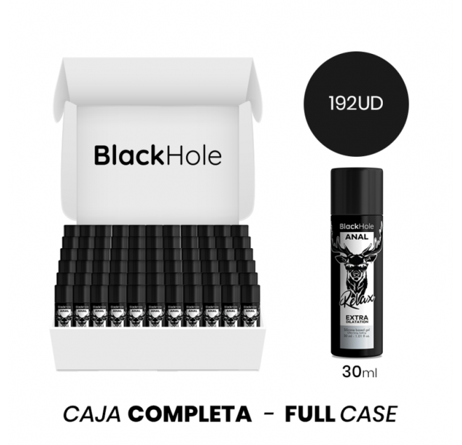 MOQ 192 - BLACK HOLEGEL DILATAZIONE ANALE A BASE DI SILICONE 30 ML