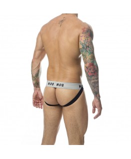 MOB - JOCK BIANCO A RIGHE CLASSICHE TAGLIA L