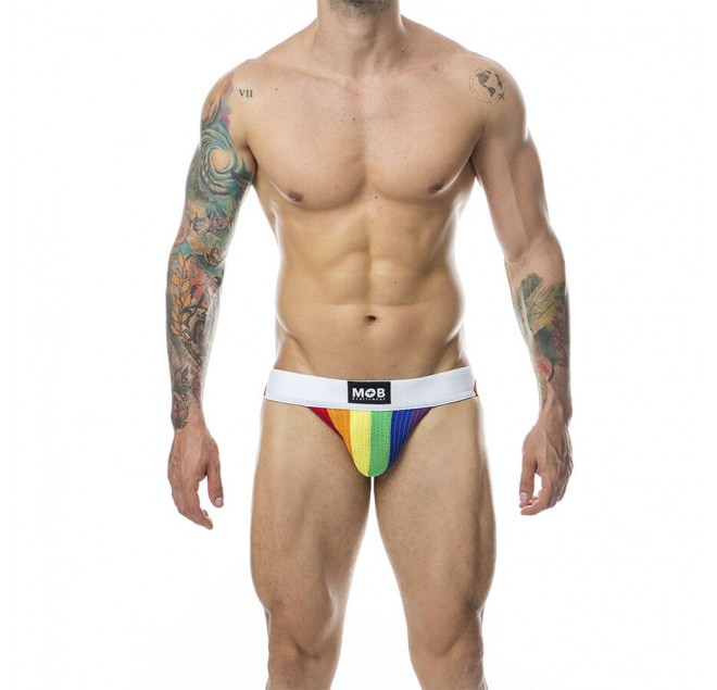 MOB - JOCK STRIPE CLASSICO ARCOBALENO TAGLIA XL