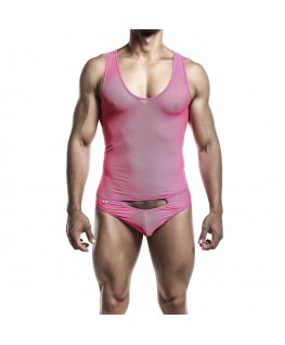 MOB - BODYSHEER ROSA TRASPARENTE TAGLIA L/XL