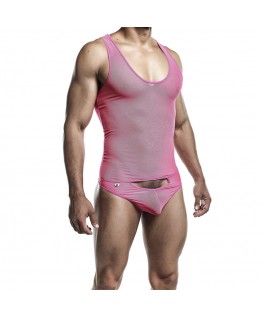 MOB - BODYSHEER ROSA TRASPARENTE TAGLIA S/M