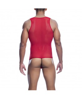MOB - BODYSHEER ROSSO TRASPARENTE TAGLIA L/XL