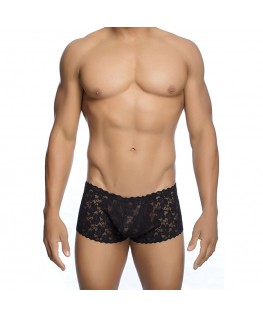 MOB - BOXER IN PIZZO NERO TAGLIA L/XL