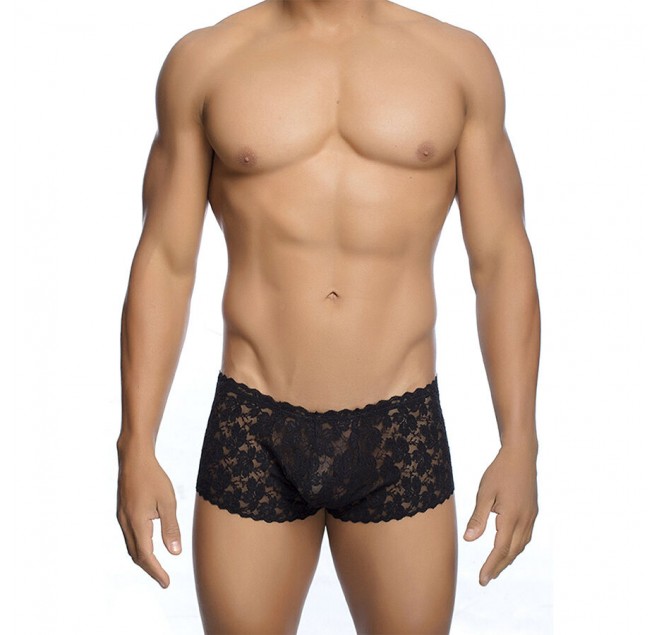 MOB - BOXER IN PIZZO NERO TAGLIA S/M