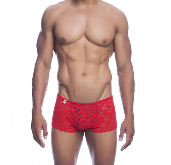 MOB - BOXER IN PIZZO ROSSO TAGLIA L/XL