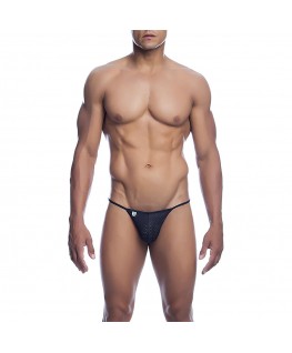 MOB - PERIZOMA IN MICROFIBRA NERA TAGLIA L/XL