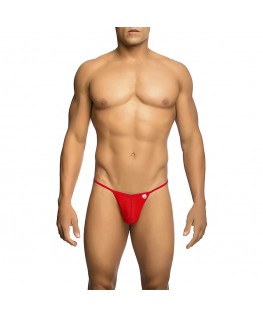 MOB - PERIZOMA A T ROSSO TRASPARENTE TAGLIA L/XL