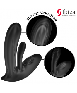 IBIZA - VIBRATORE INDOSSABILE CON STIMOLAZIONE DEL PUNTO G E DEL CLITORIDE CON TELECOMANDO