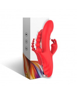 ARMONY - VIBRATORE STIMOLATORE PUNTO G E CLITORIDE ROSSO