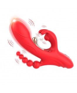 ARMONY - VIBRATORE STIMOLATORE PUNTO G E CLITORIDE ROSSO