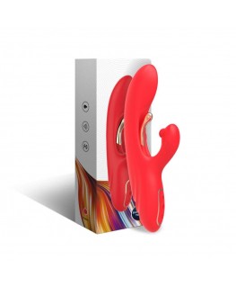 ARMONY - VIBRATORE STIMOLATORE PUNTO G E CLITORIDE CON LINGUA OSCILLANTE ROSSO
