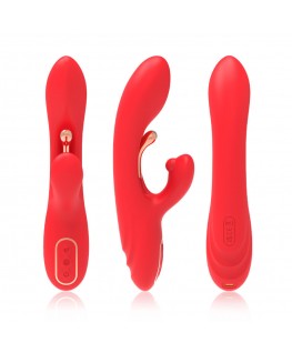 ARMONY - VIBRATORE STIMOLATORE PUNTO G E CLITORIDE CON LINGUA OSCILLANTE ROSSO