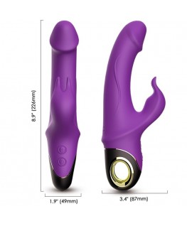 ARMONY - METEROR DILDO VIBRATORE CONIGLIO VIOLA
