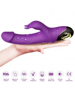 ARMONY - METEROR DILDO VIBRATORE CONIGLIO VIOLA