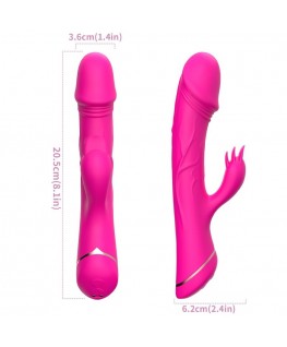 ARMONY - DILDO VIBRATORE CONIGLIO IN SILICONE FUCSIA