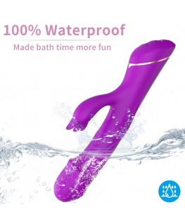 ARMONY - VIBRATORE DILDO CONIGLIO IN SILICONE VIOLA