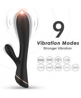 ARMONY - VIBRATORE RABBIT IN SILICONE NERO