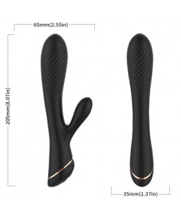 ARMONY - VIBRATORE RABBIT IN SILICONE NERO