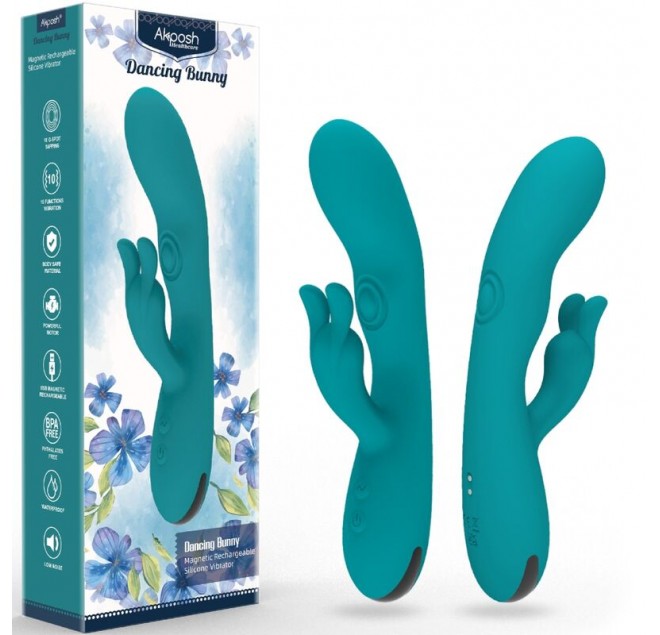 ARMONY - DANCING BUNNY VIBRATORE RABBIT 10 VELOCITÀ VERDE