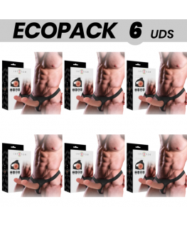 ECOPACK 6 UNIT - INTENSE IMBRACATURA CAVA CON DILDO 16 X 3 CM