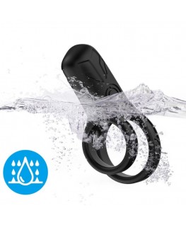 ARMONY - VIBRATORE DOPPIO ANELLO NERO