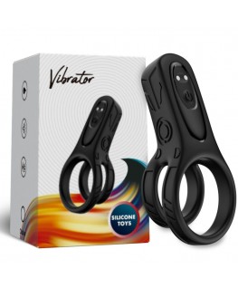 ARMONY - VIBRATORE DOPPIO ANELLO NERO