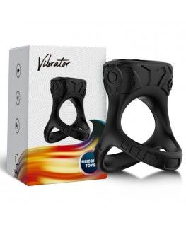 ARMONY - ANELLO VIBRATORE E MULTIPOSIZIONE NERO