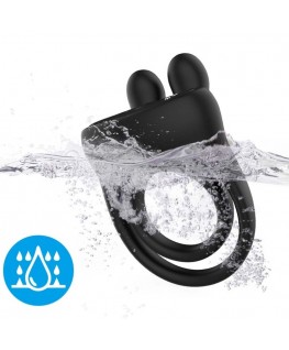 ARMONY - ANELLO VIBRATORE RABBIT NERO