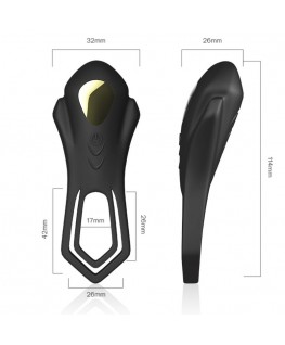 ARMONY - TELECOMANDO VIBRATORE ROADSTER DOPPIO ANELLO NERO