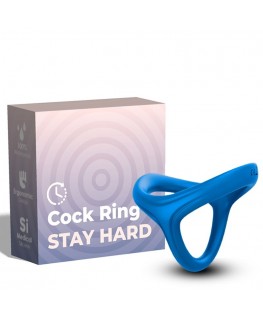 ARMONY - ANELLO TRESOR DOPPIO IN SILICONE BLU