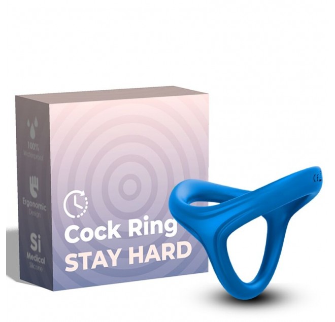 ARMONY - ANELLO TRESOR DOPPIO IN SILICONE BLU