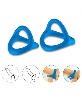 ARMONY - ANELLO TRESOR DOPPIO IN SILICONE BLU