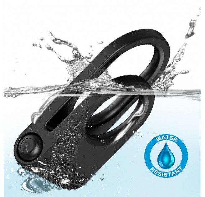 ARMONY - TWINS DOPPIO ANELLO VIBRATORE PER COPPIA NERO