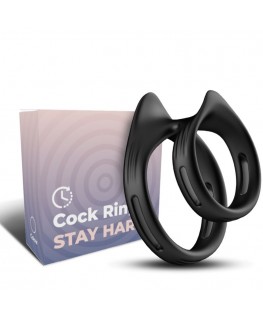 ARMONY - ANELLO DOPPIO ELASTICO DUALRING NERO