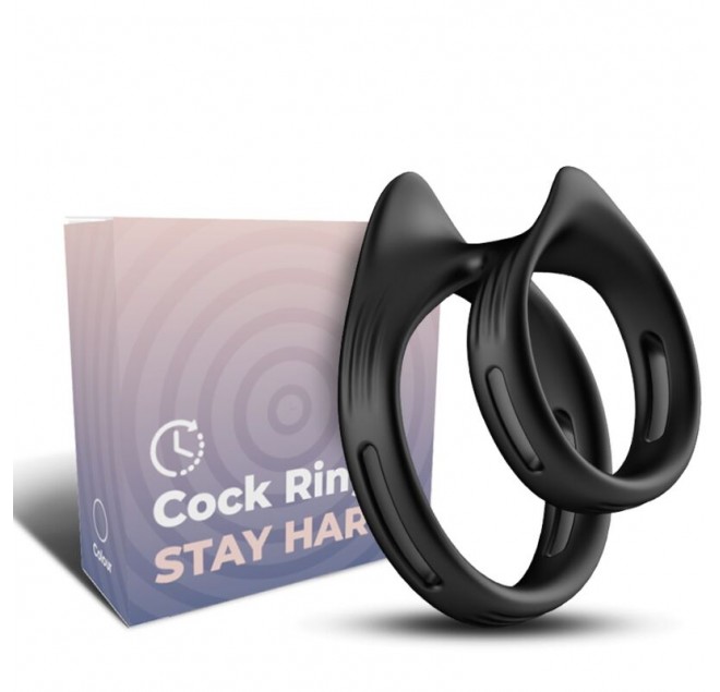 ARMONY - ANELLO DOPPIO ELASTICO DUALRING NERO