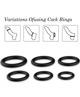 ARMONY - ANELLI IN SILICONE NERO