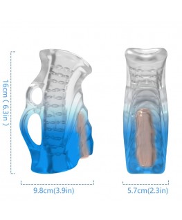 ARMONY - DITO MASTURBATORE E VIBRATORE BLU GRADIENTE