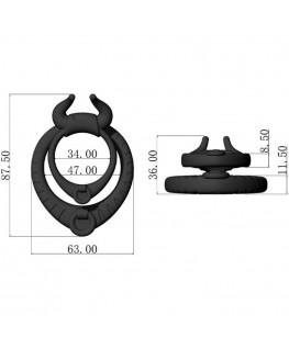 ARMONY - BULL'S PASION ANELLO NERO