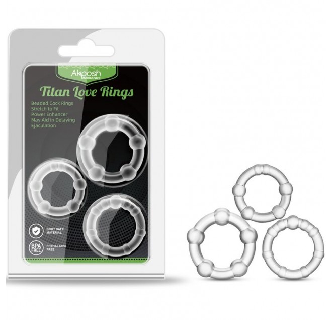 ARMONY - TITAN LOVE ANELLO CON PERLINE CARNE