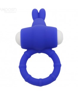 ARMONY - MS BUNNY ANELLO VIBRATORE IN SILICONE BLU
