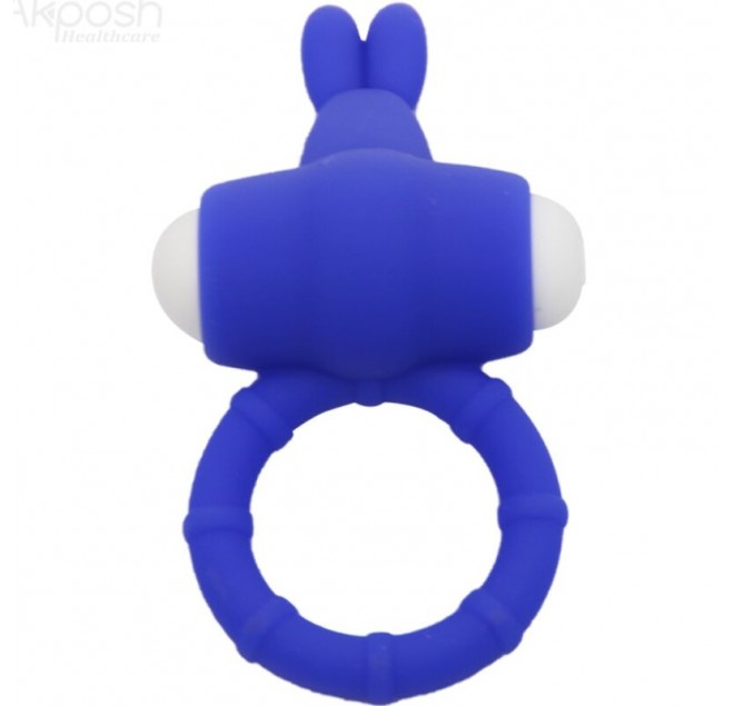 ARMONY - MS BUNNY ANELLO VIBRATORE IN SILICONE BLU
