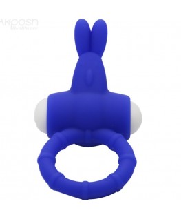 ARMONY - MS BUNNY ANELLO VIBRATORE IN SILICONE BLU